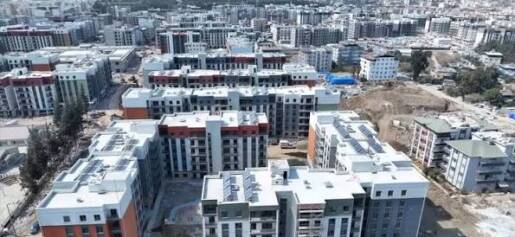 Hatay’ın Antakya ilçesinde rezerv yapı alanları kapsamında tamamlanan ticari bağımsız