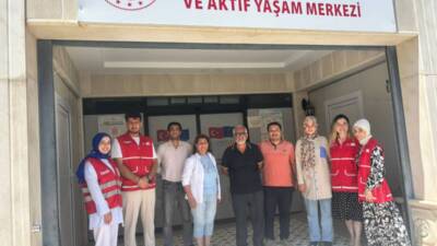 Türk Kızılay Hatay ekipleri, Gündüzlü Bakım ve Aktif Yaşam Merkezi'ni
