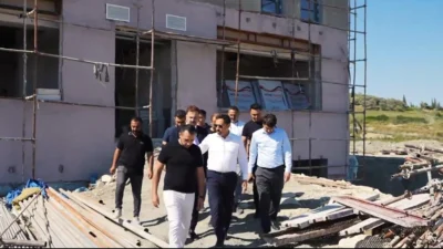 Hatay Valisi Mustafa Masatlı, Antakya’da yapımı devam eden Hatay Çevre,