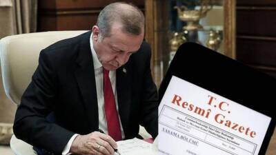 Cumhurbaşkanı Recep Tayyip Erdoğan'ın imzasıyla yayımlanan Mülki İdare Amirleri Atama