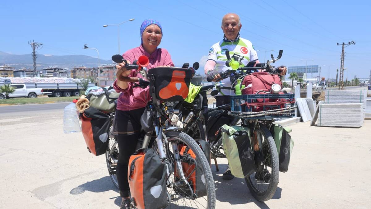 27 günlük pedal yolculuğunun durağı Hatay oldu