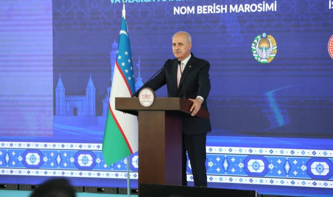 TBMM Başkanı Numan Kurtulmuş, Hatay’ın Arsuz ilçesinde Özbekistan’ın katkılarıyla inşa