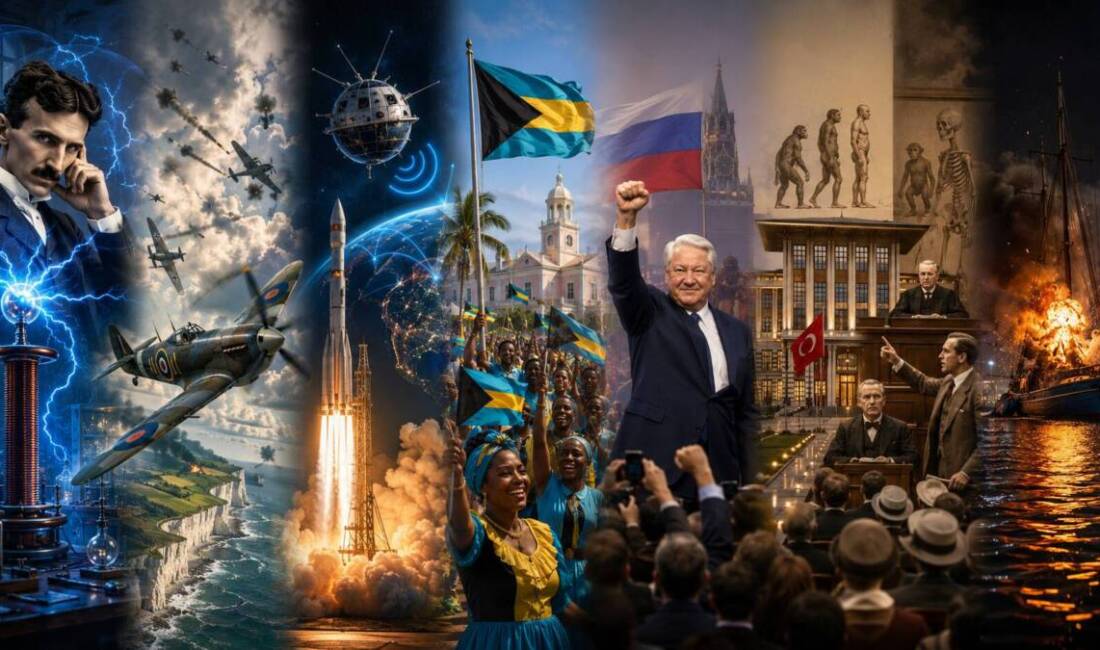&nbsp; 1856 Nikola Tesla doğdu. Elektrik ve manyetizma alanındaki çalışmalarıyla