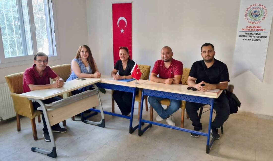 Uluslararası Gazeteciler Cemiyeti (UGC) Hatay Şubesi, olağan aylık yönetim kurulu