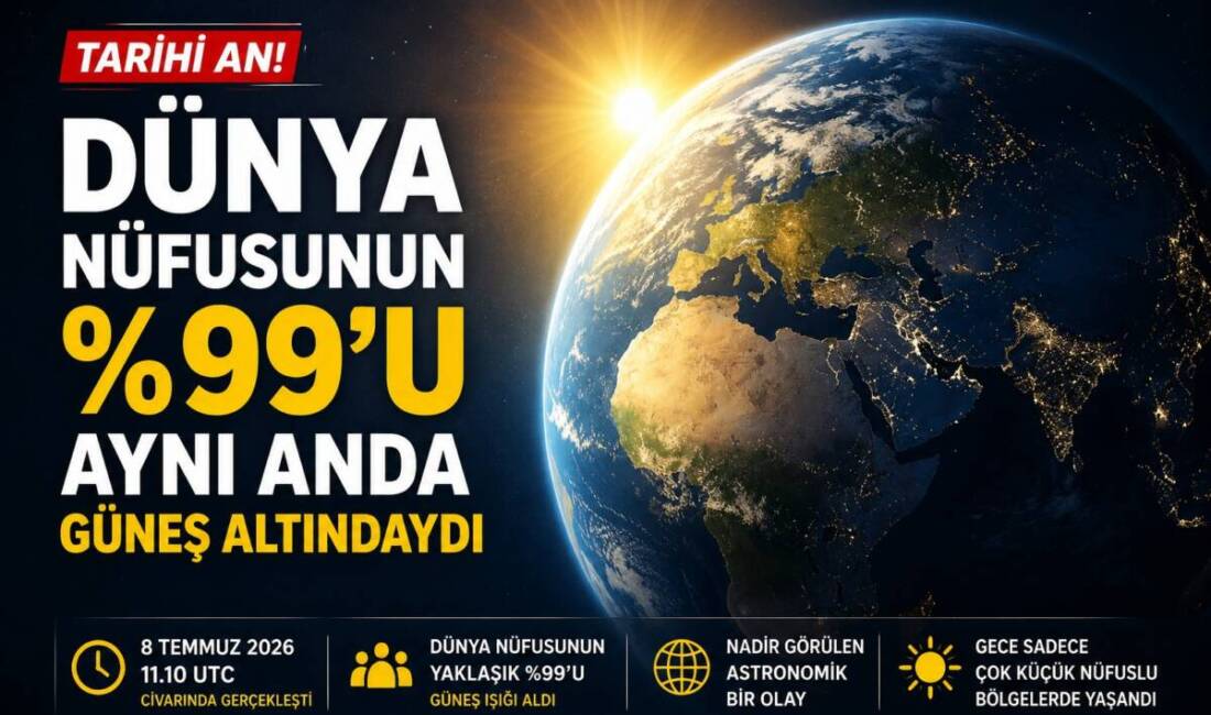 8 Temmuz 2026, astronomi tarihinde dikkat çeken nadir olaylardan birine