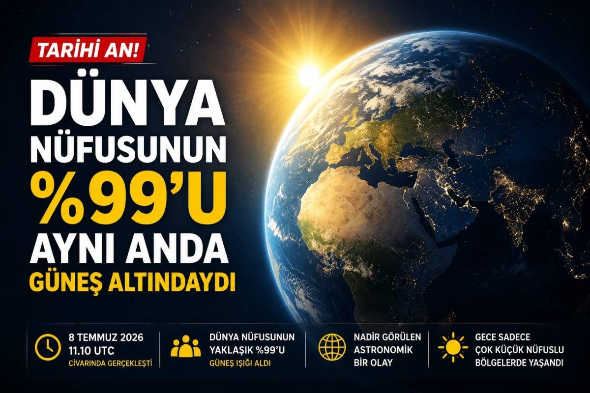 8 Temmuz 2026, astronomi tarihinde dikkat çeken nadir olaylardan birine