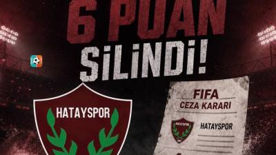 FIFA’nın 6 puan silme cezası verdiği Hatayspor, yeni sezona eksi