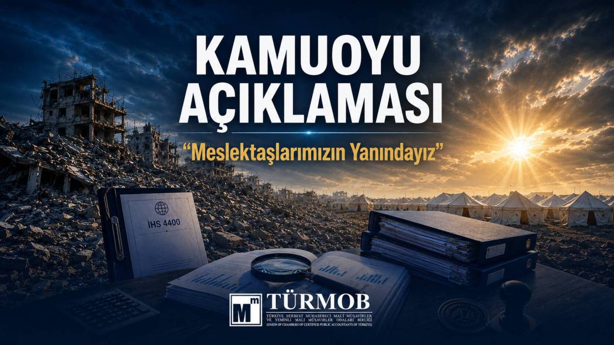 TÜRMOB, AHBAP’ın hesaplarını gönüllü olarak inceleyen mali müşavirlerin mesleki standartlara