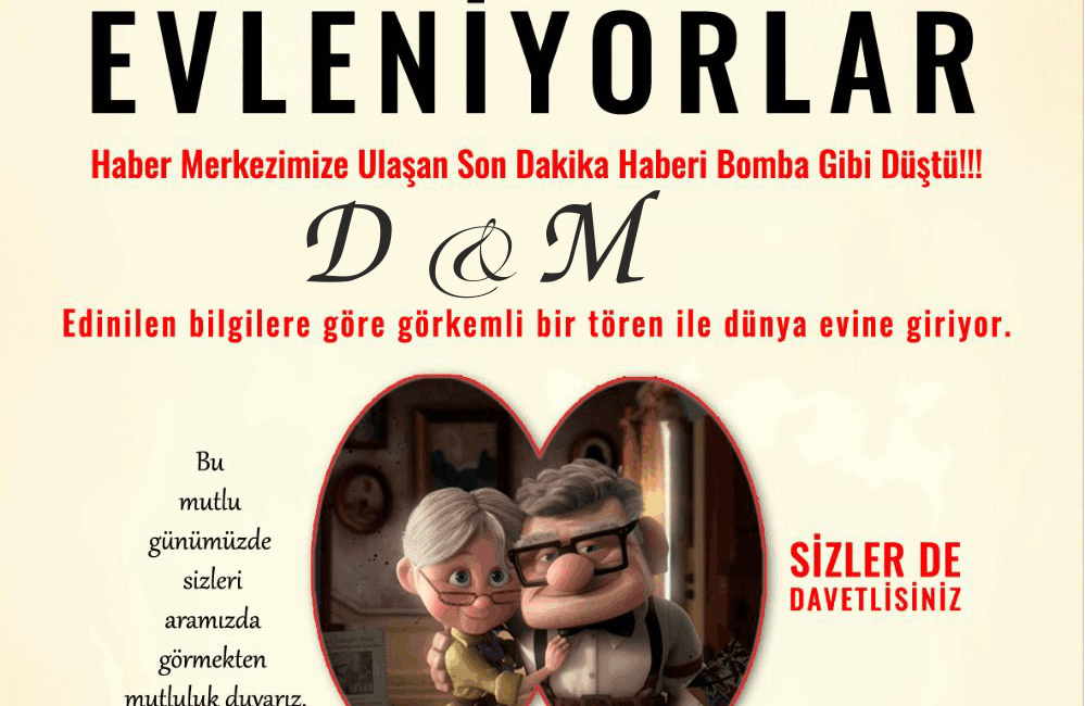  Antakya’da evlenmek üzere olan bir çift oluşturdukları davetiyeyle sevenlerini gülümsettiler.
