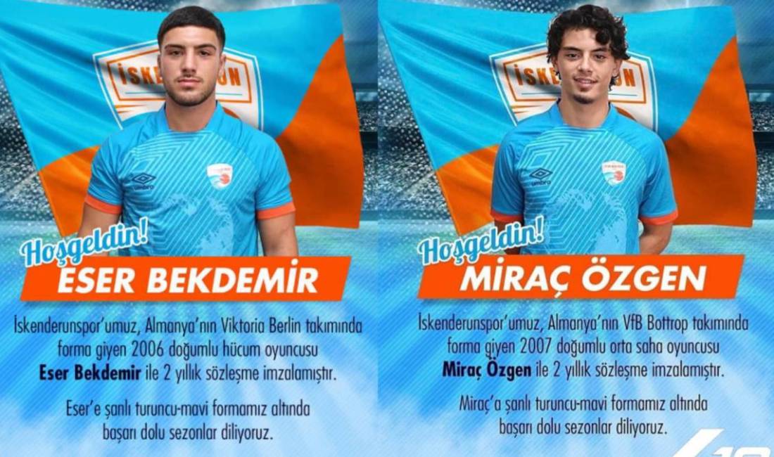Eser Bekdemir ve Miraç Özgen Turuncu-Mavili Formayı Giyecek