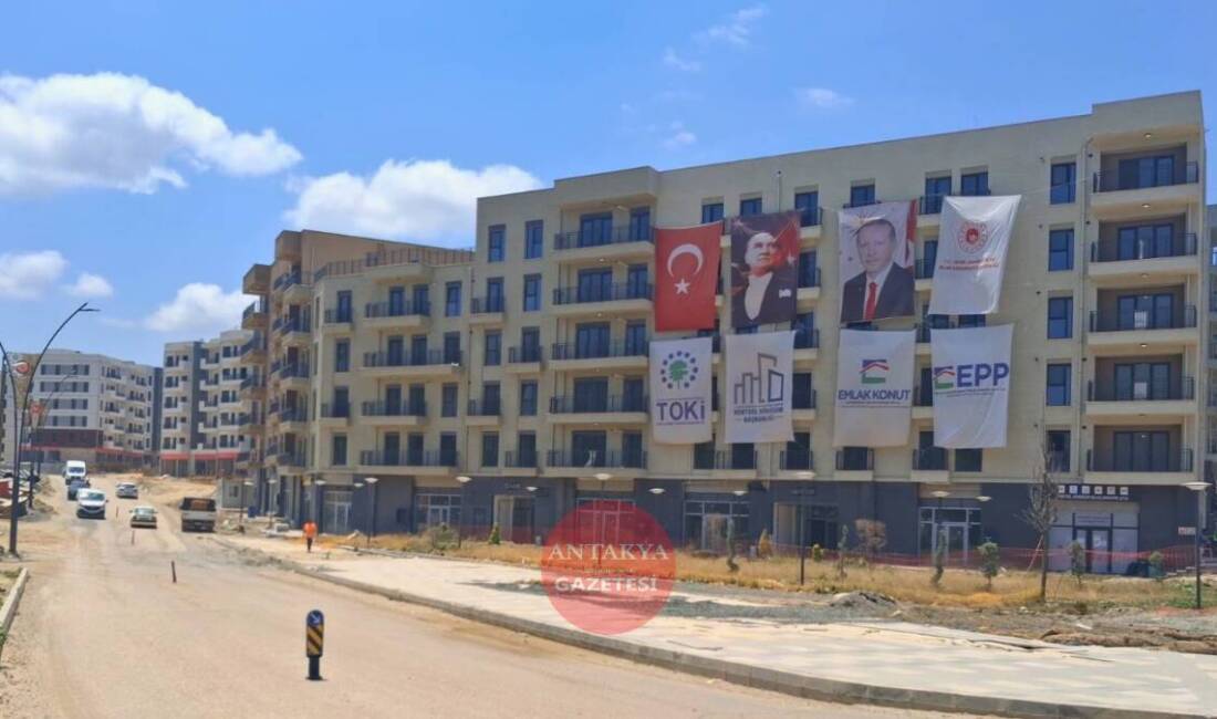 Hatay'ın Defne ilçesi Armutlu Mahallesi'nde, Petrol Ofisi çevresinde yapımı tamamlanan