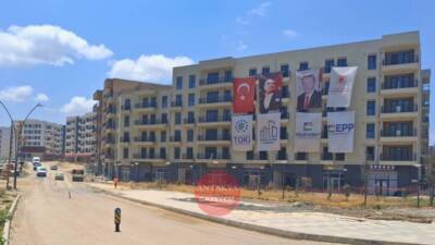 Hatay'ın Defne ilçesi Armutlu Mahallesi'nde, Petrol Ofisi çevresinde yapımı tamamlanan
