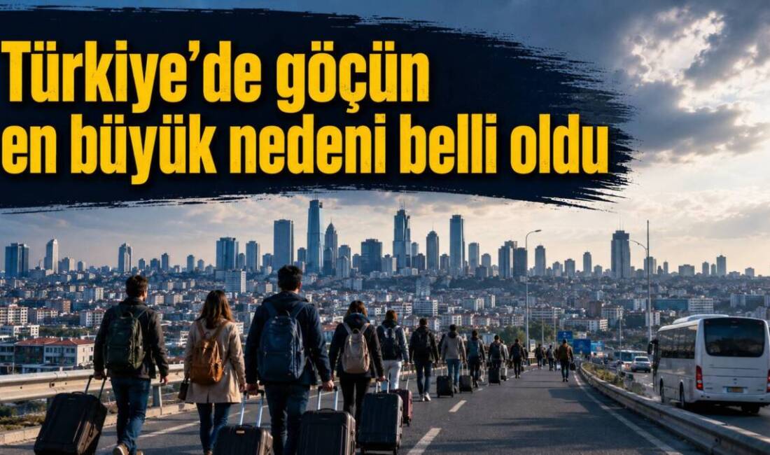 Türkiye İstatistik Kurumu’nun (TÜİK) 2025 yılı İç Göç İstatistikleri verileri,