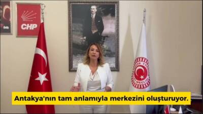 CHP Hatay Milletvekili Nermin Yıldırım Kara, yenileme çalışmaları kapsamında yıkılması