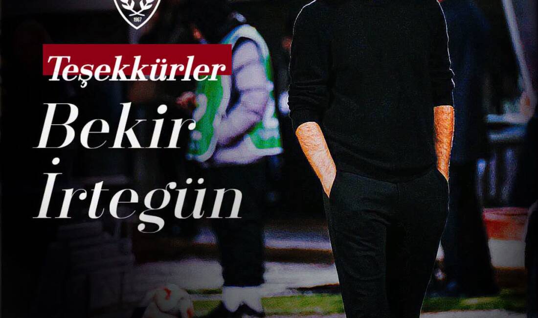 Hatayspor, Teknik Direktör Bekir İrtegün ve ekibiyle karşılıklı anlaşarak yollarını