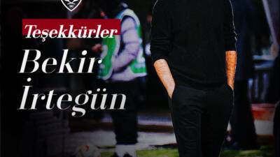 Hatayspor, Teknik Direktör Bekir İrtegün ve ekibiyle karşılıklı anlaşarak yollarını