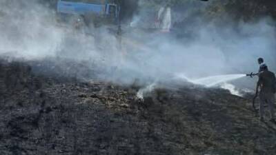 Hatay'ın Antakya ilçesinde farklı mahallelerde çıkan ev ve bahçe yangınları,
