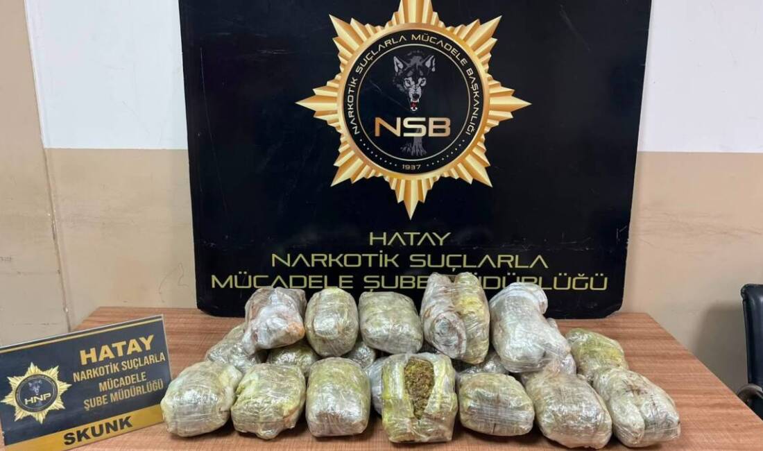 Hatay'da polis ekiplerinin uyuşturucu madde kullanımının ve ticaretinin önlenmesine yönelik