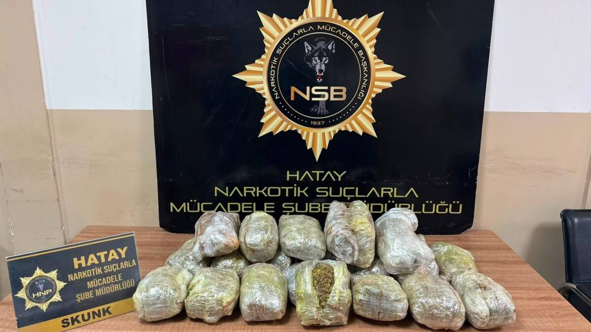 Hatay'da polis ekiplerinin uyuşturucu madde kullanımının ve ticaretinin önlenmesine yönelik