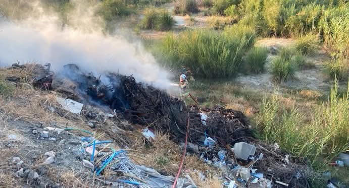 Hatay’ın Arsuz ilçesine bağlı Madenli Mahallesi’nde bulunan çöplük alanda henüz