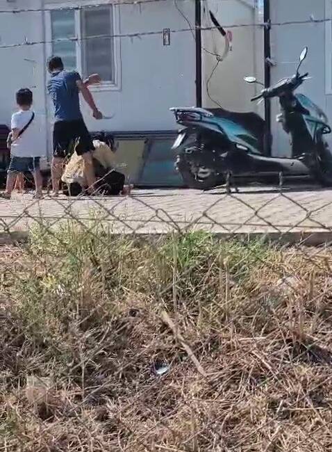 Hatay'ın Kırıkhan ilçesinde bir konteyner kentte yaşanan aile içi şiddet