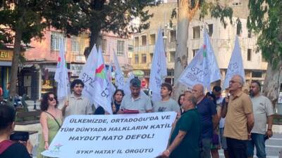 Sosyalist Yeniden Kuruluş Partisi Hatay İl Örgütü, Samandağ’da yaptığı basın