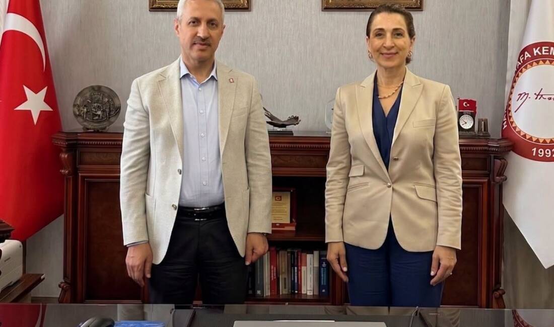 TEOFARM Kurucusu Elif Ovalı, MKÜ Rektörü Prof. Dr. Veysel Eren