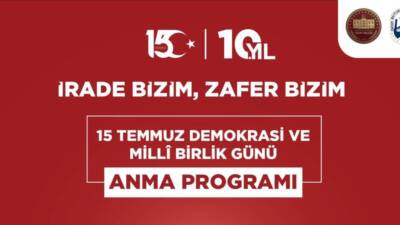 Hatay’da 15 Temmuz Demokrasi ve Millî Birlik Günü’nün 10’uncu yılı