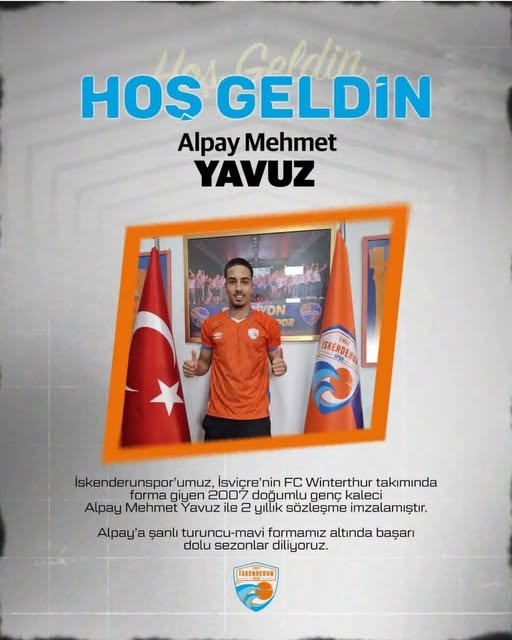 İskenderunspor, İsviçre’nin FC Winterthur takımında forma giyen 2007 doğumlu Türk