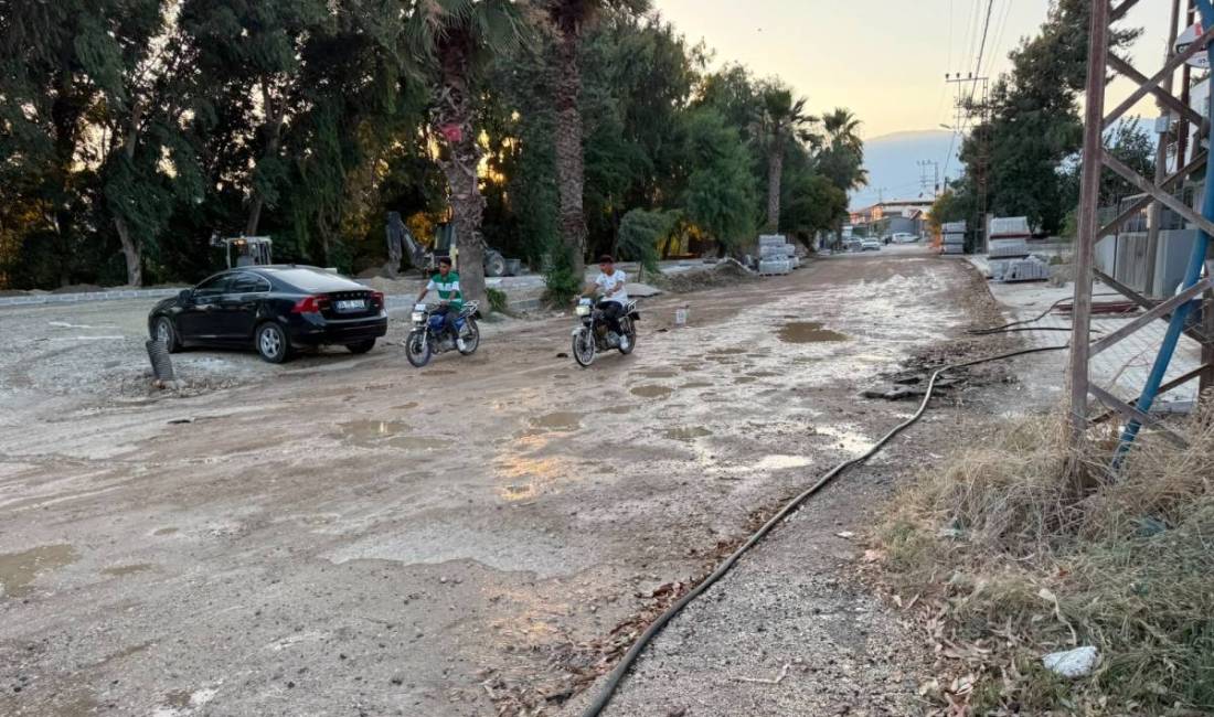 Hatay Büyükşehir Belediyesi tarafından Antakya’nın Odabaşı Mahallesi Kavaslı Caddesi’nde yürütülen