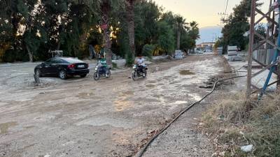 Hatay Büyükşehir Belediyesi tarafından Antakya’nın Odabaşı Mahallesi Kavaslı Caddesi’nde yürütülen