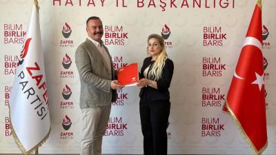 Zafer Partisi İskenderun İlçe Başkanlığı görevine Deniz Kaya getirildi.