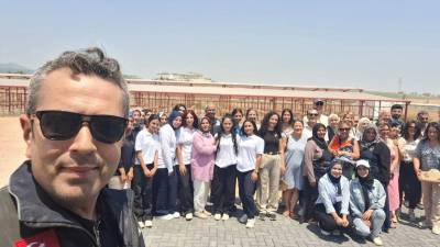 Yurt dışından Hatay’a gelen 35 kişilik heyet, HBB Su Sümbülü