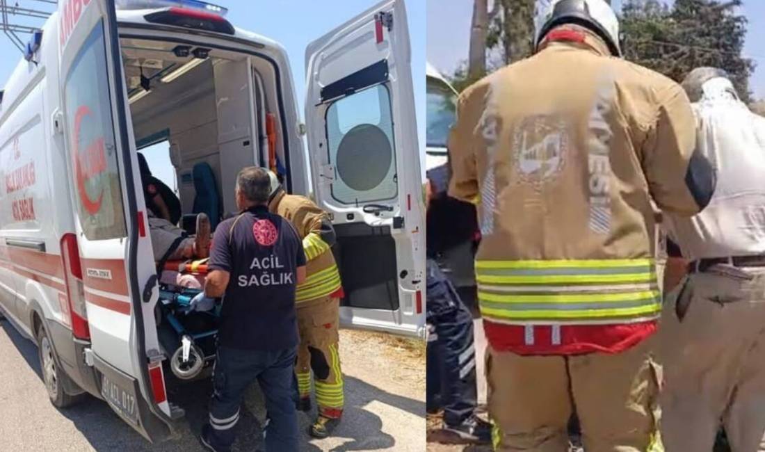 Hatay'ın Reyhanlı ilçesinde meydana gelen trafik kazasında hafif ticari aracın