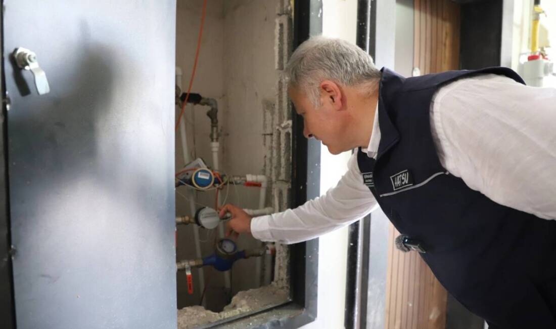 Hatay’da ev ve işyerlerine su alan abone sayısı 550 bine