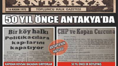 16 Kasım 1972 tarihli Antakya Toplumcu Halk Gazetesi arşivinden gün