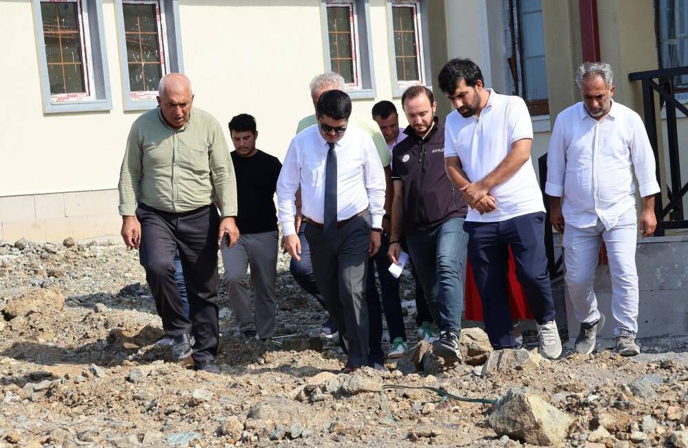 Hatay'ın Arsuz ilçesinde depremzedeler için inşa edilen kırsal afet konutlarında