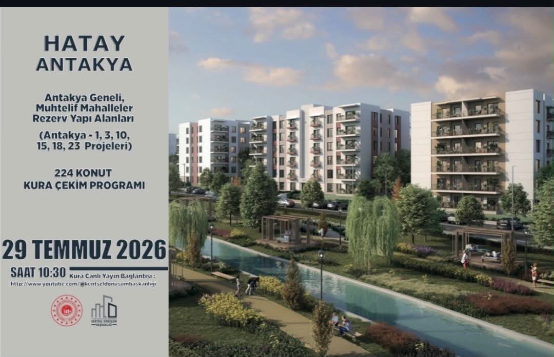Hatay'da deprem sonrası yürütülen kalıcı konut çalışmalarında önemli bir aşamaya