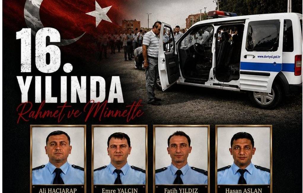 Dörtyol’da 16 yıl önce terör saldırısında şehit olan 4 polis