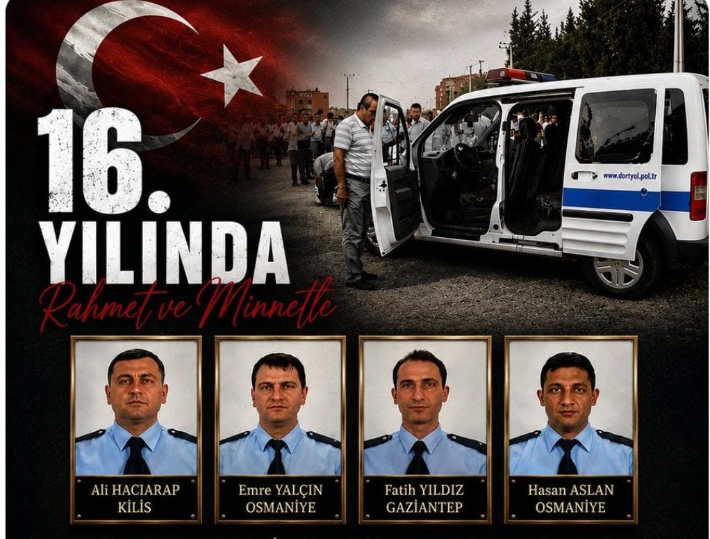 Dörtyol’da 16 yıl önce terör saldırısında şehit olan 4 polis
