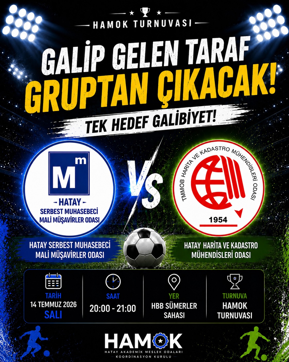 Hatay Akademik Meslek Odaları Koordinasyon Kurulu (HAMOK) tarafından düzenlenen futbol