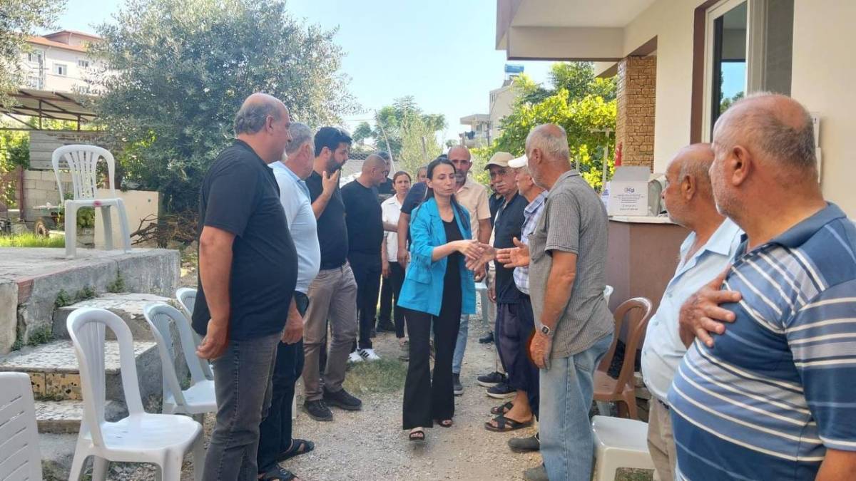 DEM Parti Eş Genel Başkanı Tülay Hatimoğulları ve Hatay İl