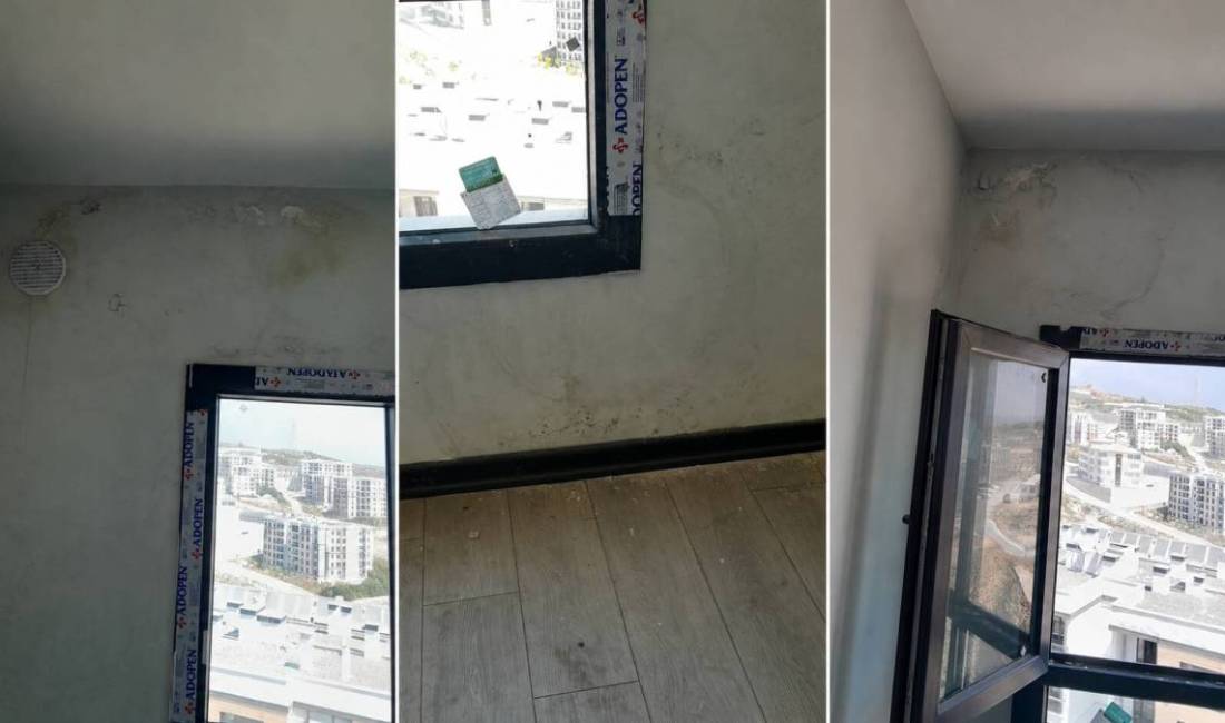 Orhanlı TOKİ’deki konutunda nem, çatlak, sıva dökülmesi ve çevre düzenlemesi