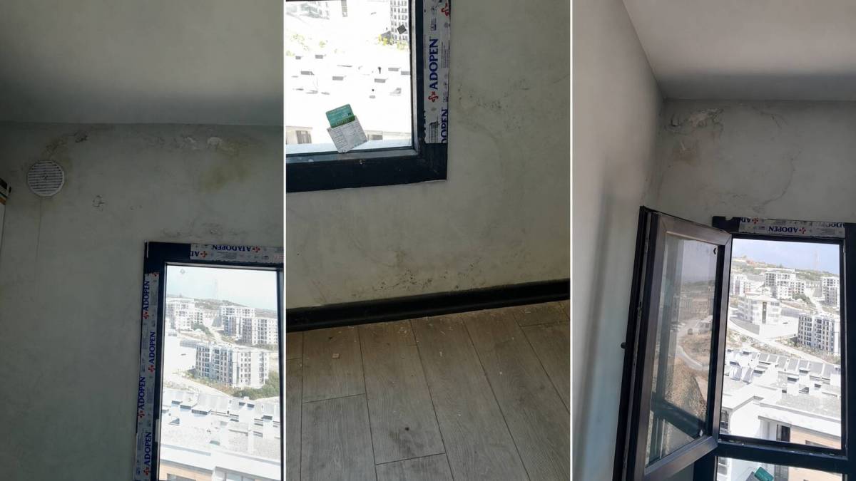 Orhanlı TOKİ’deki konutunda nem, çatlak, sıva dökülmesi ve çevre düzenlemesi