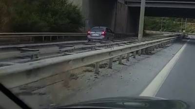 Dörtyol’da TEM Otoyolu’nda ters yönde kilometrelerce ilerleyen sürücü, trafik güvenliğini