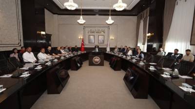 Hatay Valisi Mustafa Masatlı başkanlığındaki toplantıda, depremden etkilenen Antakya Tarihi