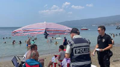 Arsuz’da sahil ve ana arterlerde yapılan denetimlerde 68 kişinin GBT
