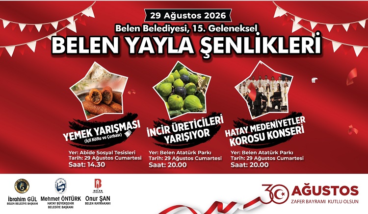 Belen Belediyesi, Hatay Büyükşehir Belediyesi ve Belen Kaymakamlığı iş birliğiyle