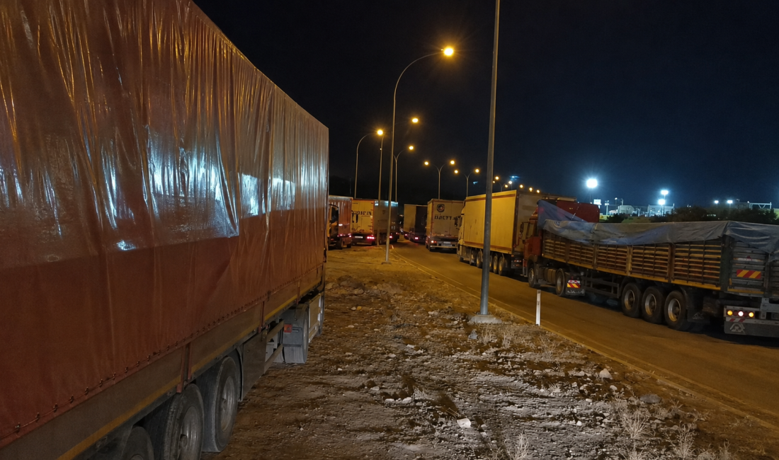 Cilvegözü Sınır Kapısı’nda saatlerce, hatta günlerce bekletildiklerini belirten TIR şoförleri,