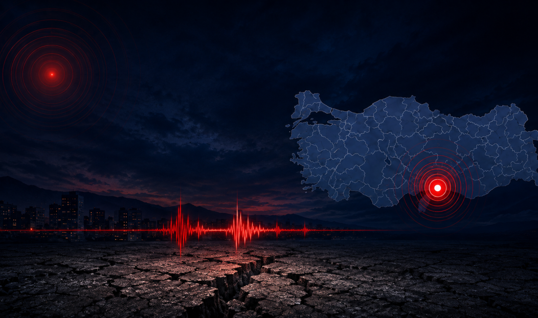 Gaziantep’in Nurdağı ilçesinde saat 03.42’de meydana gelen 4,6 büyüklüğündeki deprem,
